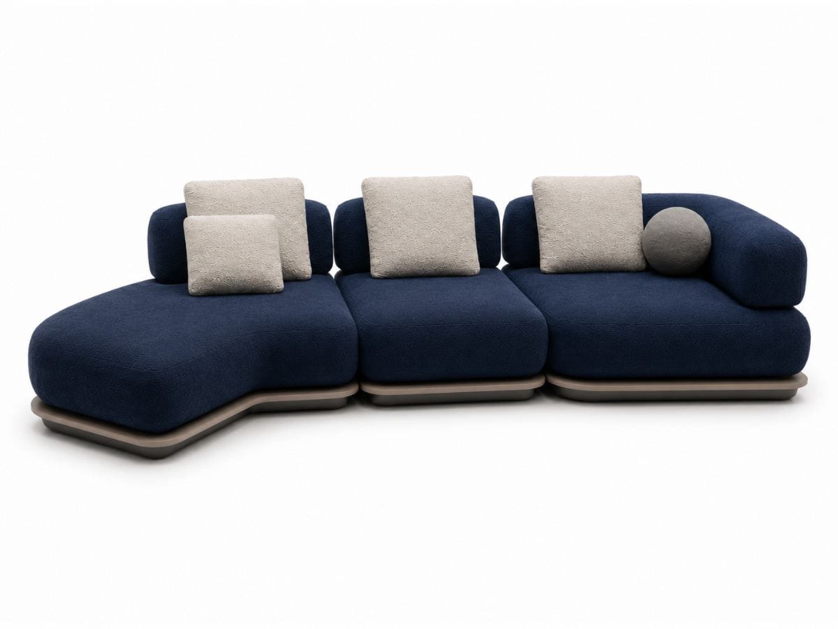 **Alt imagen:** `Seccional Nova Ravello modular premium en Marrón Chocolate y Blanco Marfil con chaise longue`